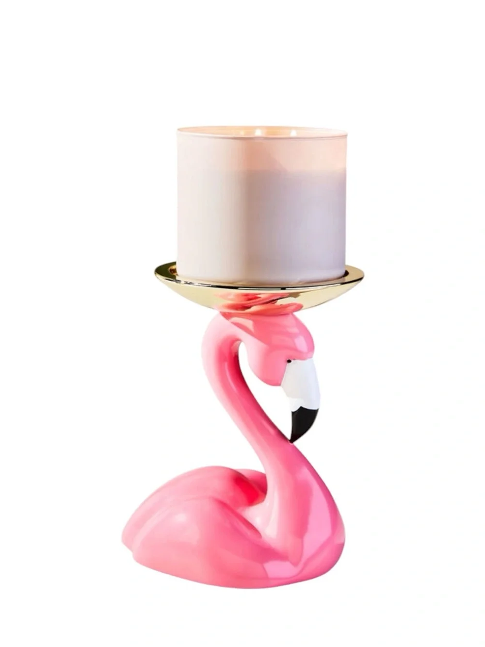 BATH & BODY WORKS FLAMINGO THREE WICK CANDLE HOLDER